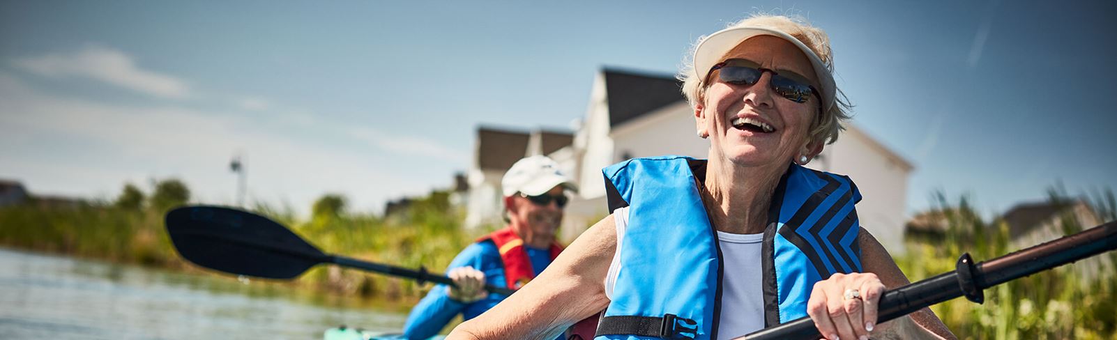 Riverlights community residents kayaking in Wilmington, NC